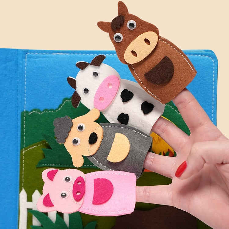 Interaktives Montessori-Pappbilderbuch
