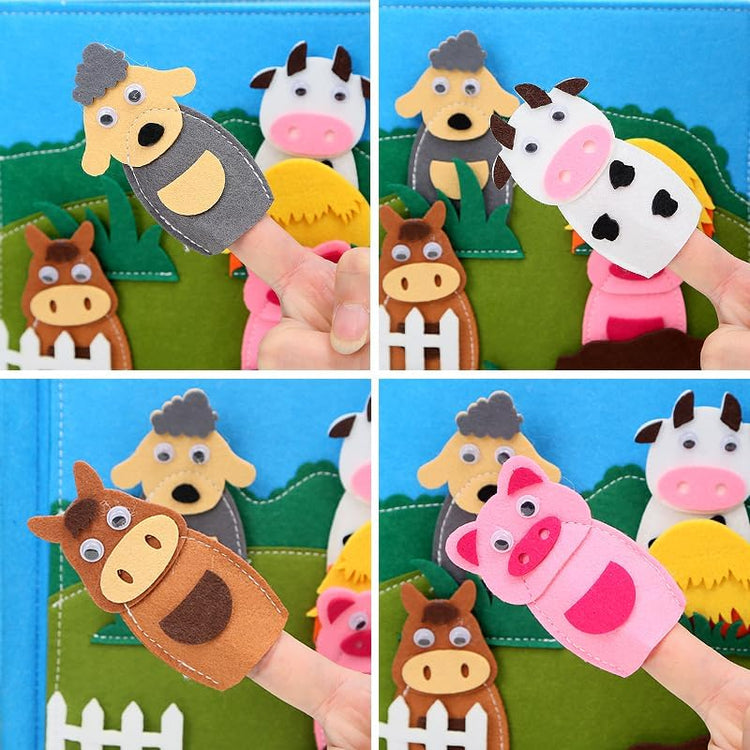 Interaktives Montessori-Pappbilderbuch