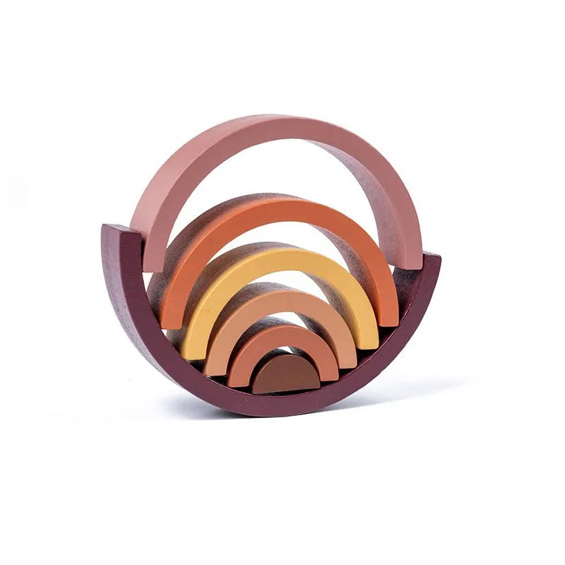 Montessori-Holzpuzzle „Regenbogen“