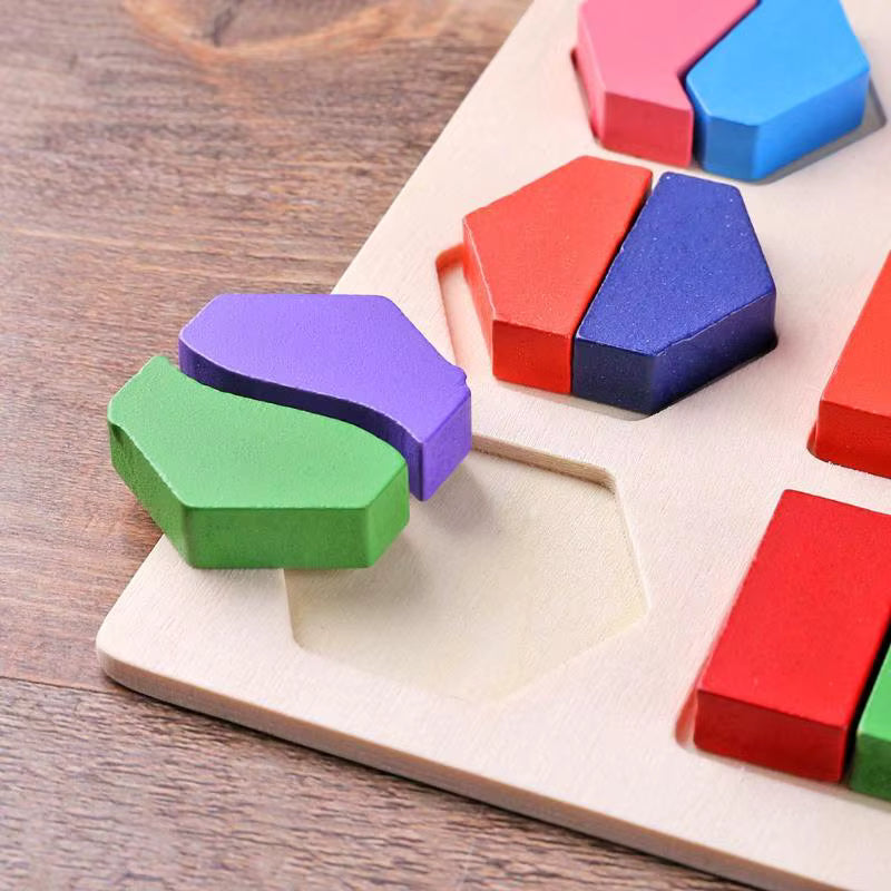 Montessori-Holzform-Zuordnungstafel