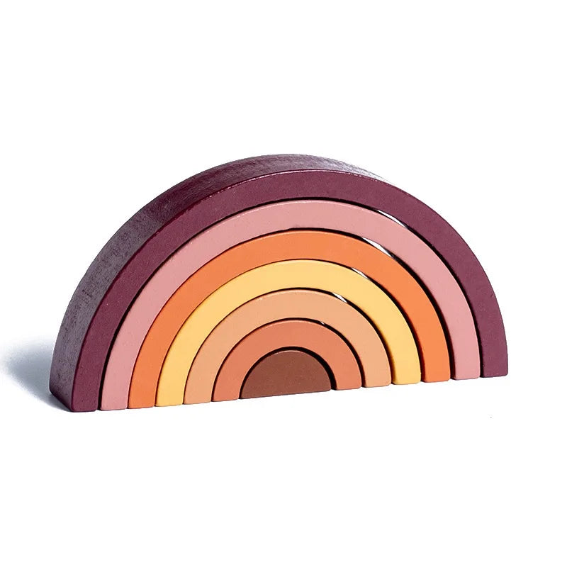 Montessori-Holzpuzzle „Regenbogen“