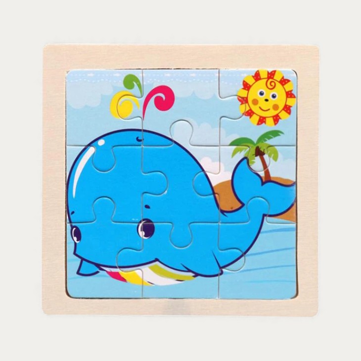 Montessori-Puzzle „Tiere“ aus Holz