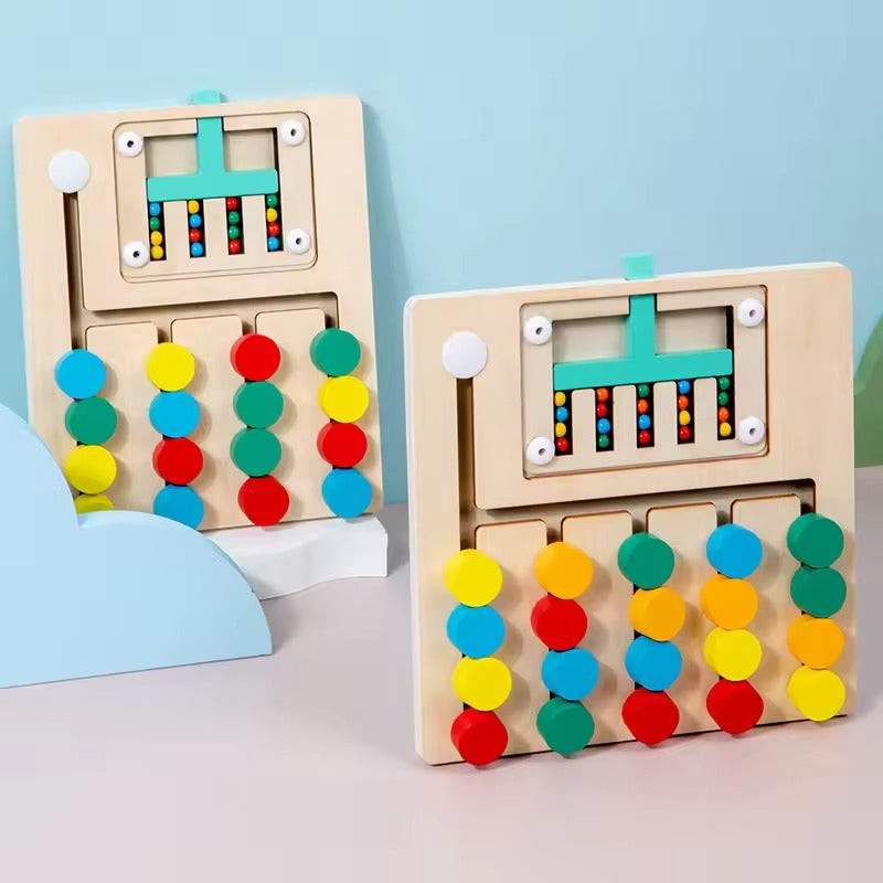 Montessori-Puzzle zum Sortieren nach Farben