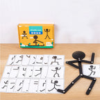 Bewegliche Montessori-Holzpuppe