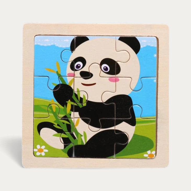 Montessori-Puzzle „Tiere“ aus Holz