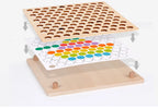 Montessori-Farbtabelle mit Perlen