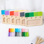 Montessori-Spiel zur Farberkennung
