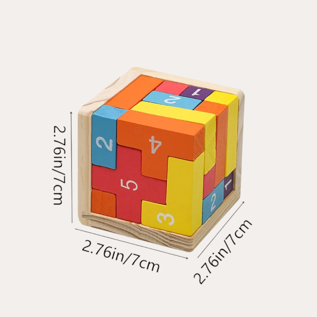 Montessori-3D-Würfelpuzzle
