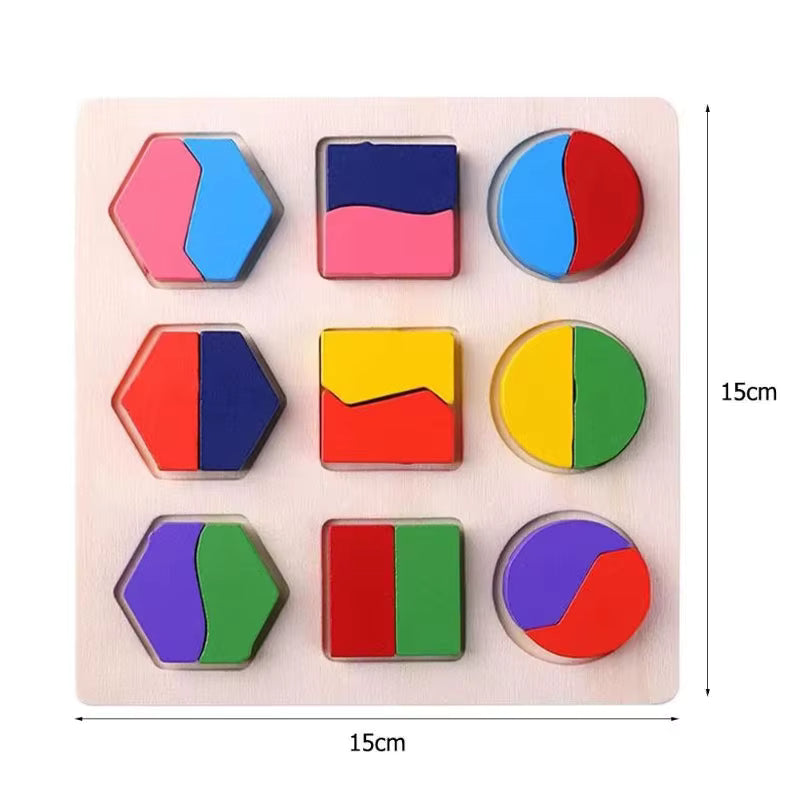 Montessori-Holzform-Zuordnungstafel