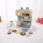 Montessori-Kaffeemaschine aus Holz