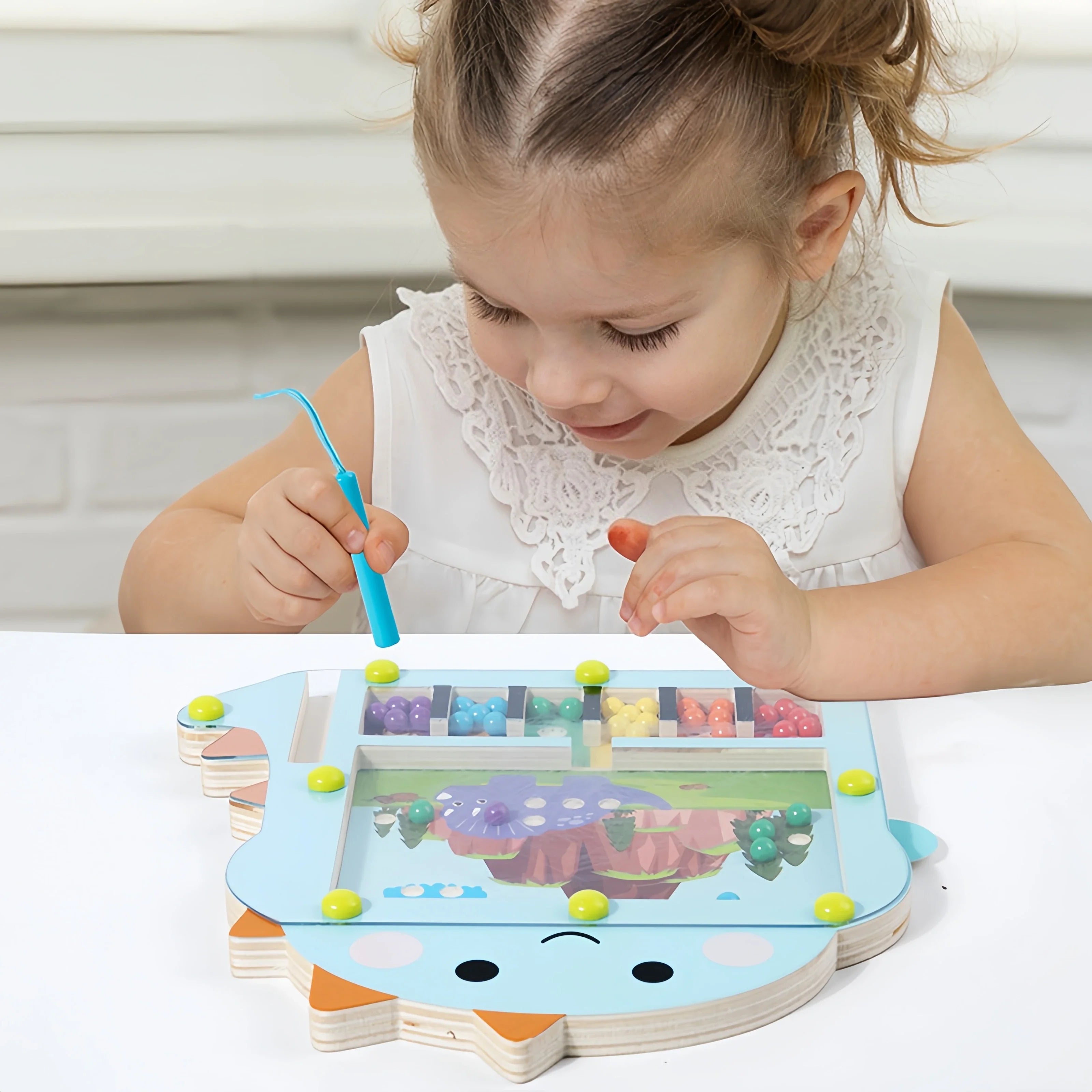 Montessori-Magnet-Dinosaurier-Spiel