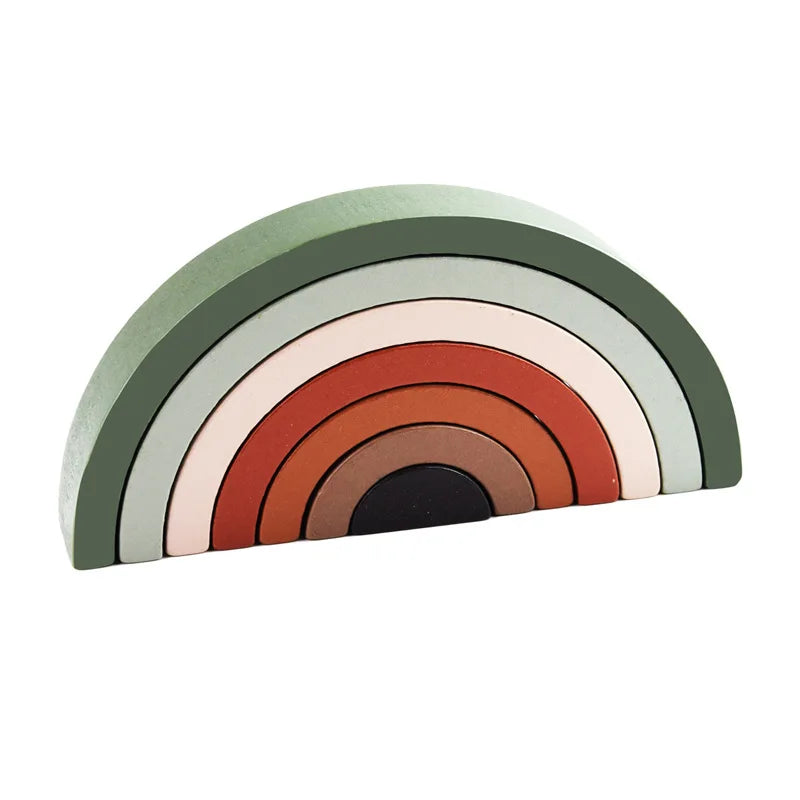 Montessori-Holzpuzzle „Regenbogen“