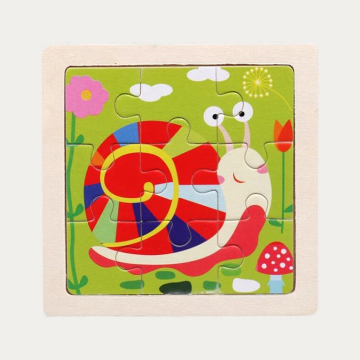 Montessori-Puzzle „Tiere“ aus Holz
