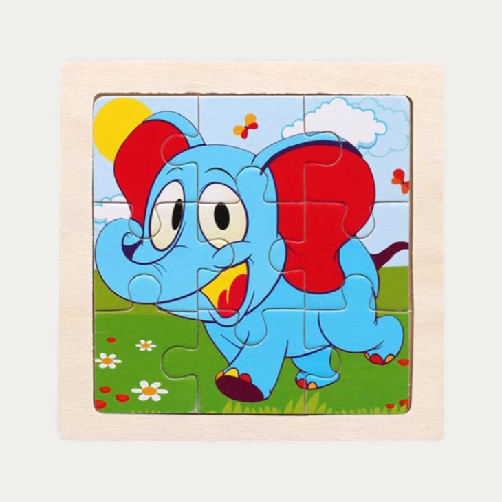 Montessori-Puzzle „Tiere“ aus Holz