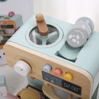 Montessori-Kaffeemaschine aus Holz