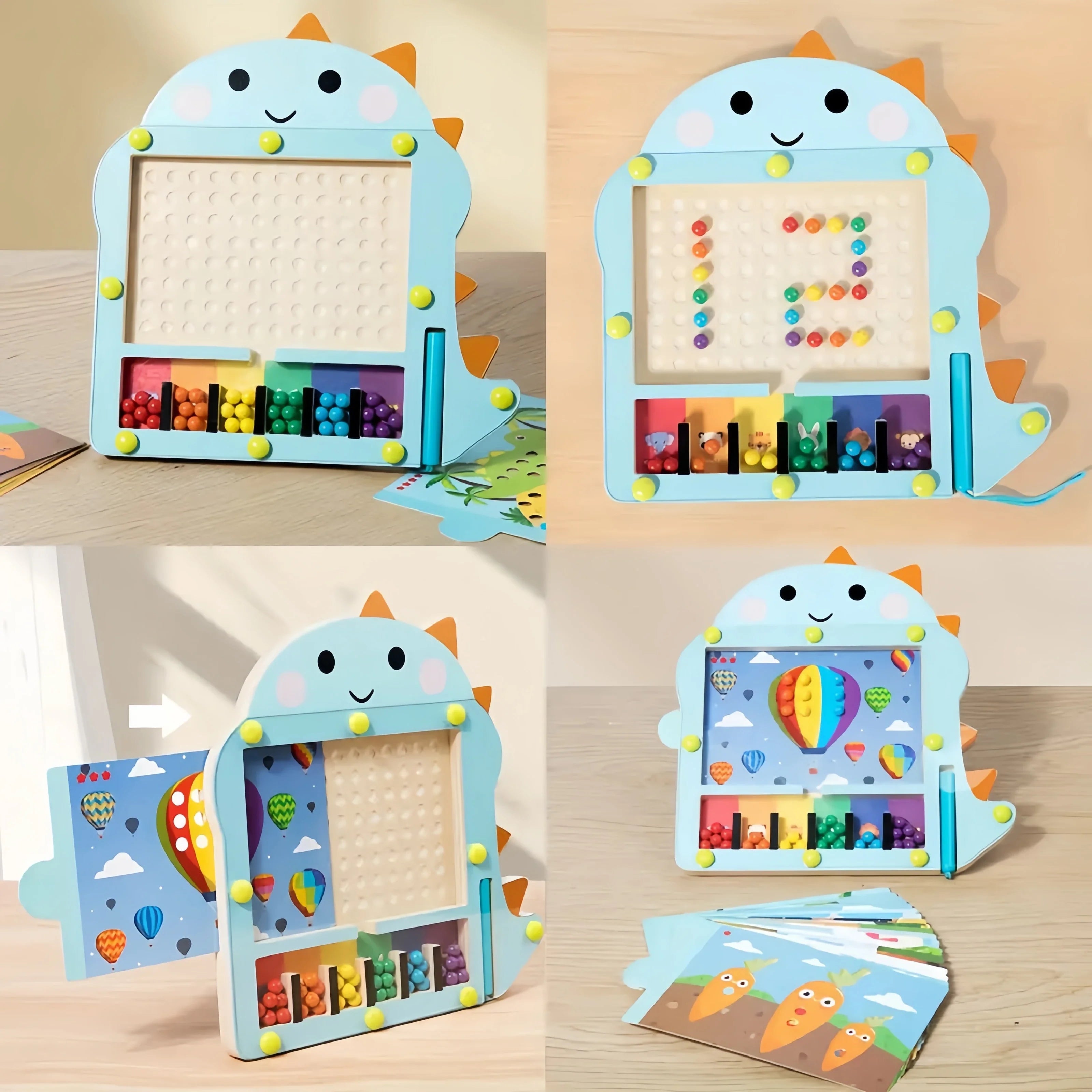 Montessori-Magnet-Dinosaurier-Spiel
