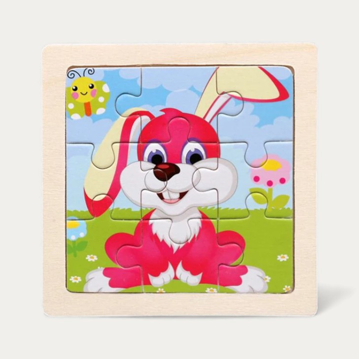 Montessori-Puzzle „Tiere“ aus Holz