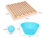 Montessori-Farbtabelle mit Perlen