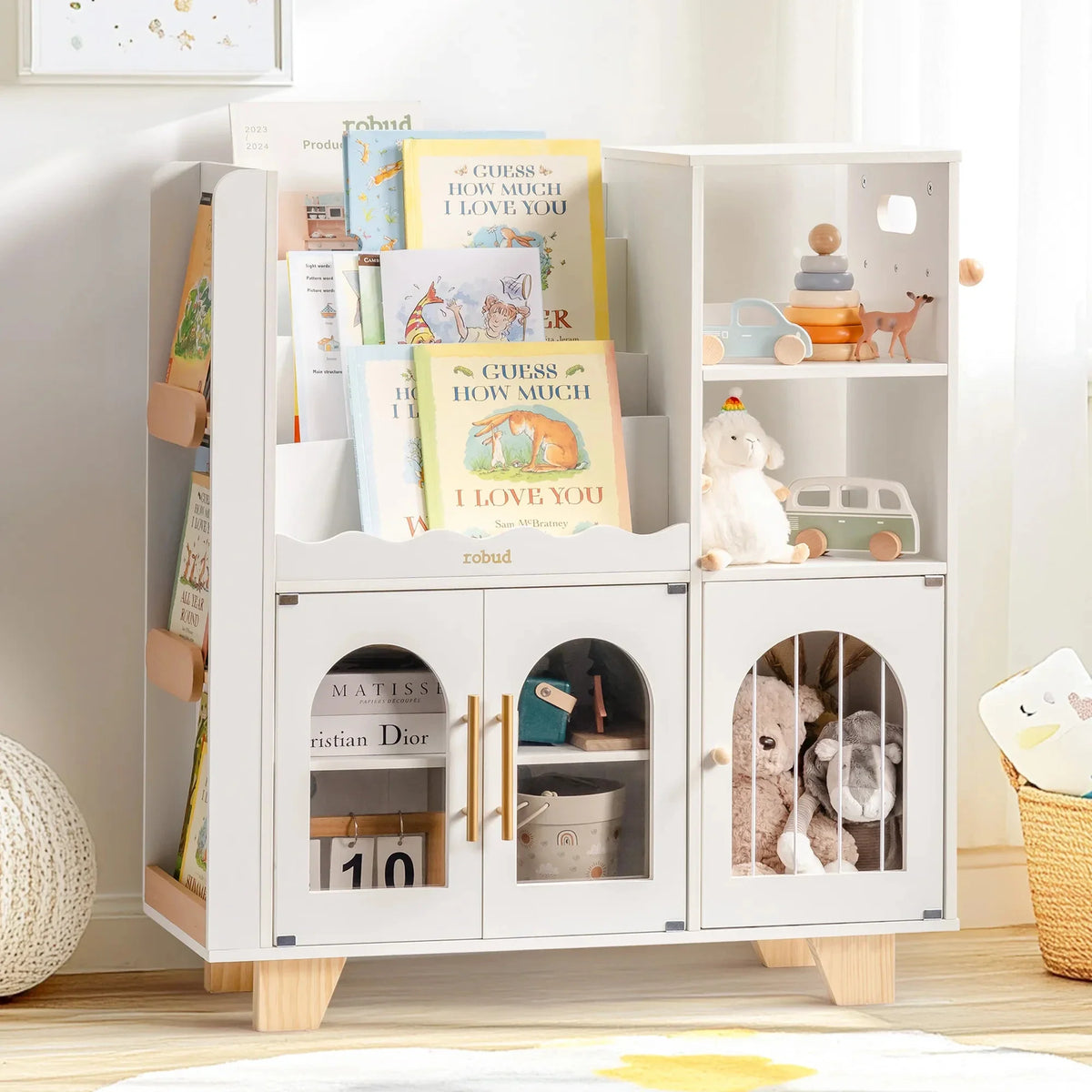 Montessori-Bücherregal aus Holz