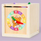 Montessori-Box mit Formen und Farben und Bällen