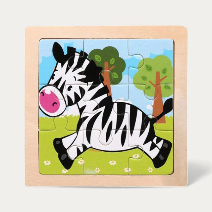 Montessori-Puzzle „Tiere“ aus Holz