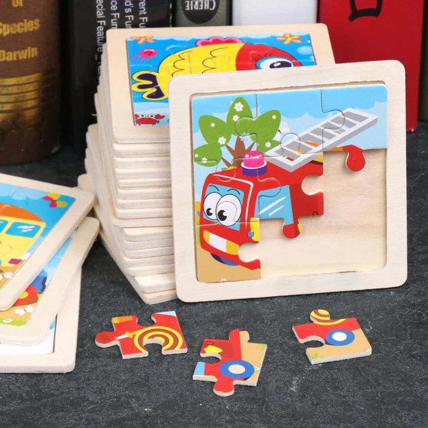 Montessori-Puzzle „Tiere“ aus Holz