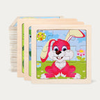 Montessori-Puzzle „Tiere“ aus Holz