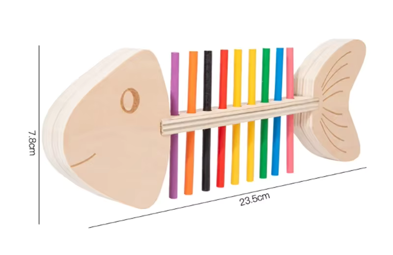 Montessori-Puzzle aus Fischknochen