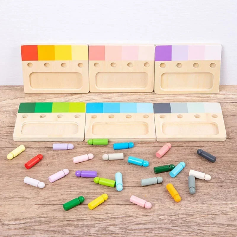 Montessori-Spiel zur Farberkennung