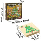 4er-Set Montessori-Weihnachtspuzzles
