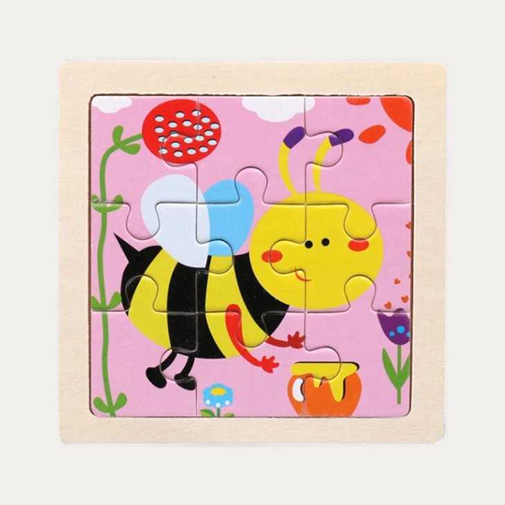 Montessori-Puzzle „Tiere“ aus Holz