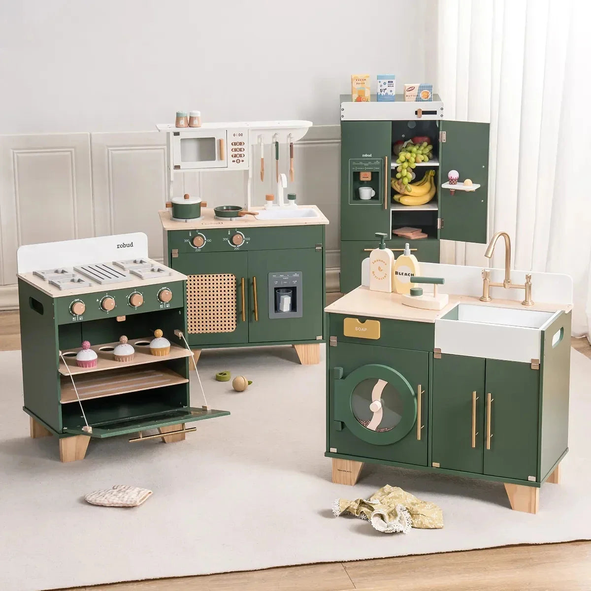 Montessori-Nachbau-Möbel aus Holz für Küche und Haushalt