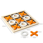 Montessori-Tic-Tac-Toe-Spiel aus Holz