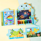 Montessori-Magnet-Dinosaurier-Spiel