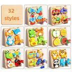 Montessori-Puzzles aus Holz
