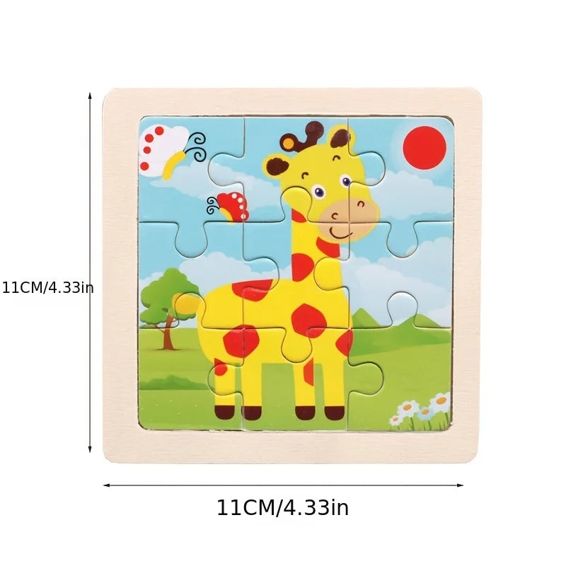 Montessori-Puzzle „Tiere“ aus Holz