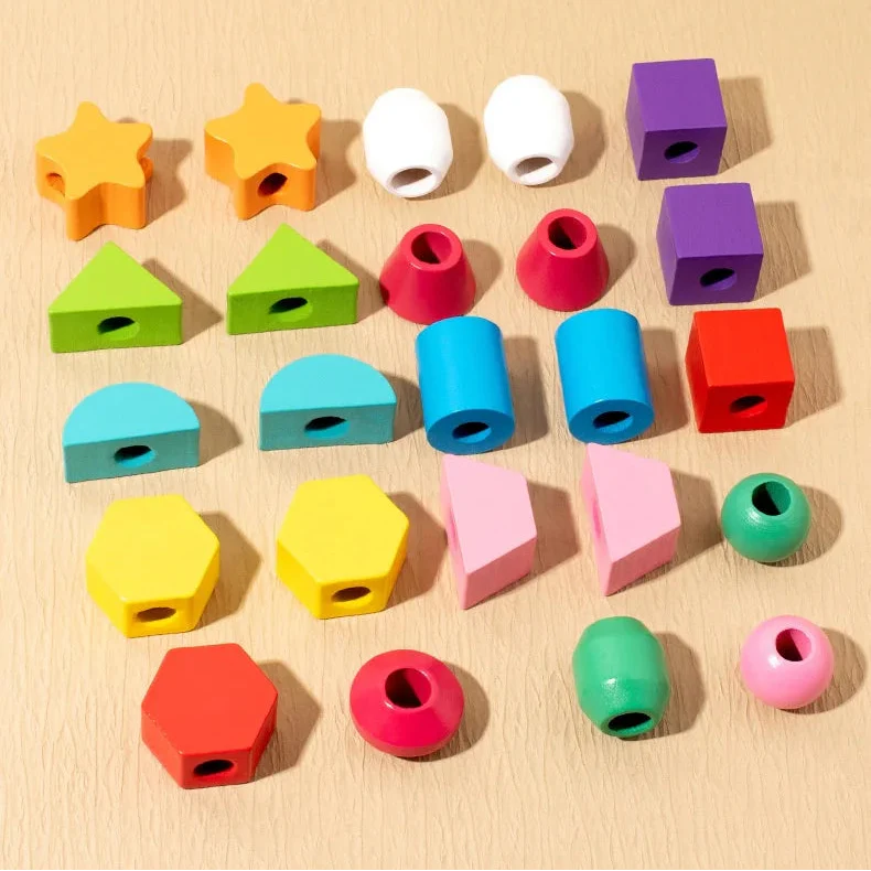 Montessori-Stapelspiel mit Perlen