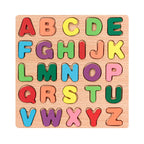 Montessori-Holzpuzzle – Buchstaben, Zahlen und Formen