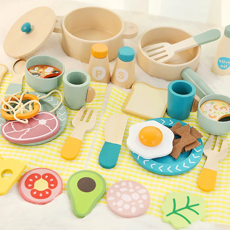 Montessori-Picknick-Set aus Holz