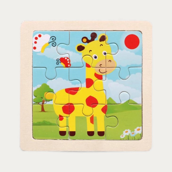 Montessori-Puzzle „Tiere“ aus Holz