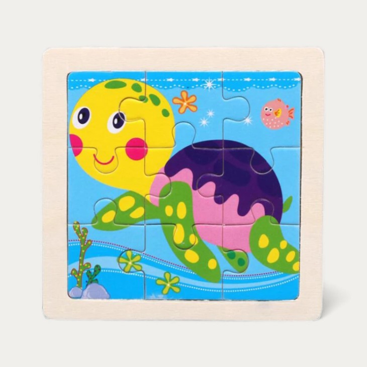Montessori-Puzzle „Tiere“ aus Holz