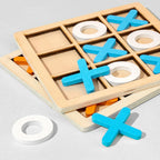 Montessori-Tic-Tac-Toe-Spiel aus Holz