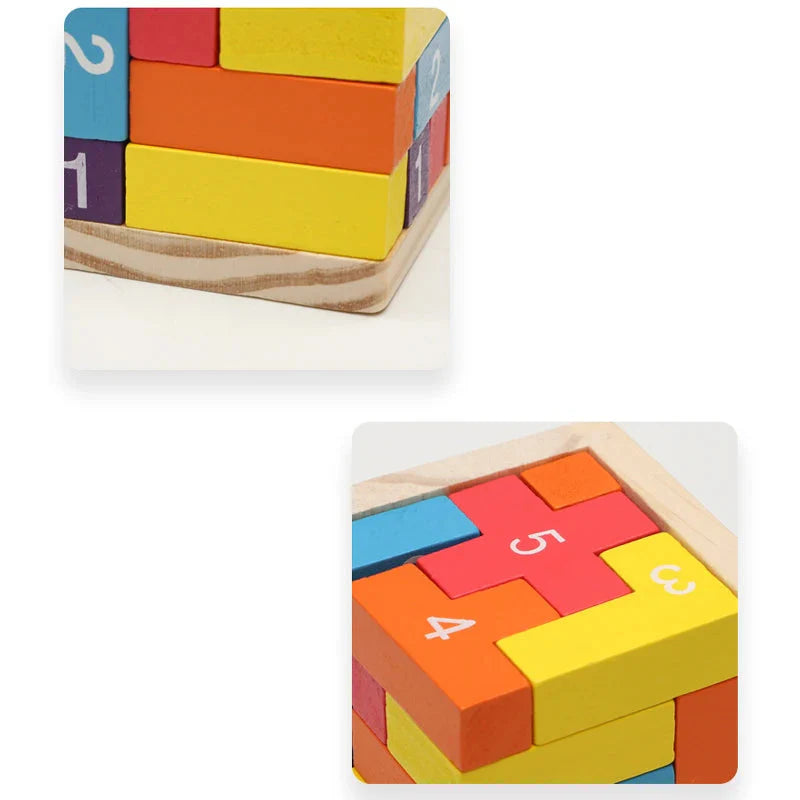 Montessori-3D-Würfelpuzzle