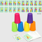 Montessori-Becher-Sortierspiel