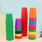 Montessori-Becher-Sortierspiel