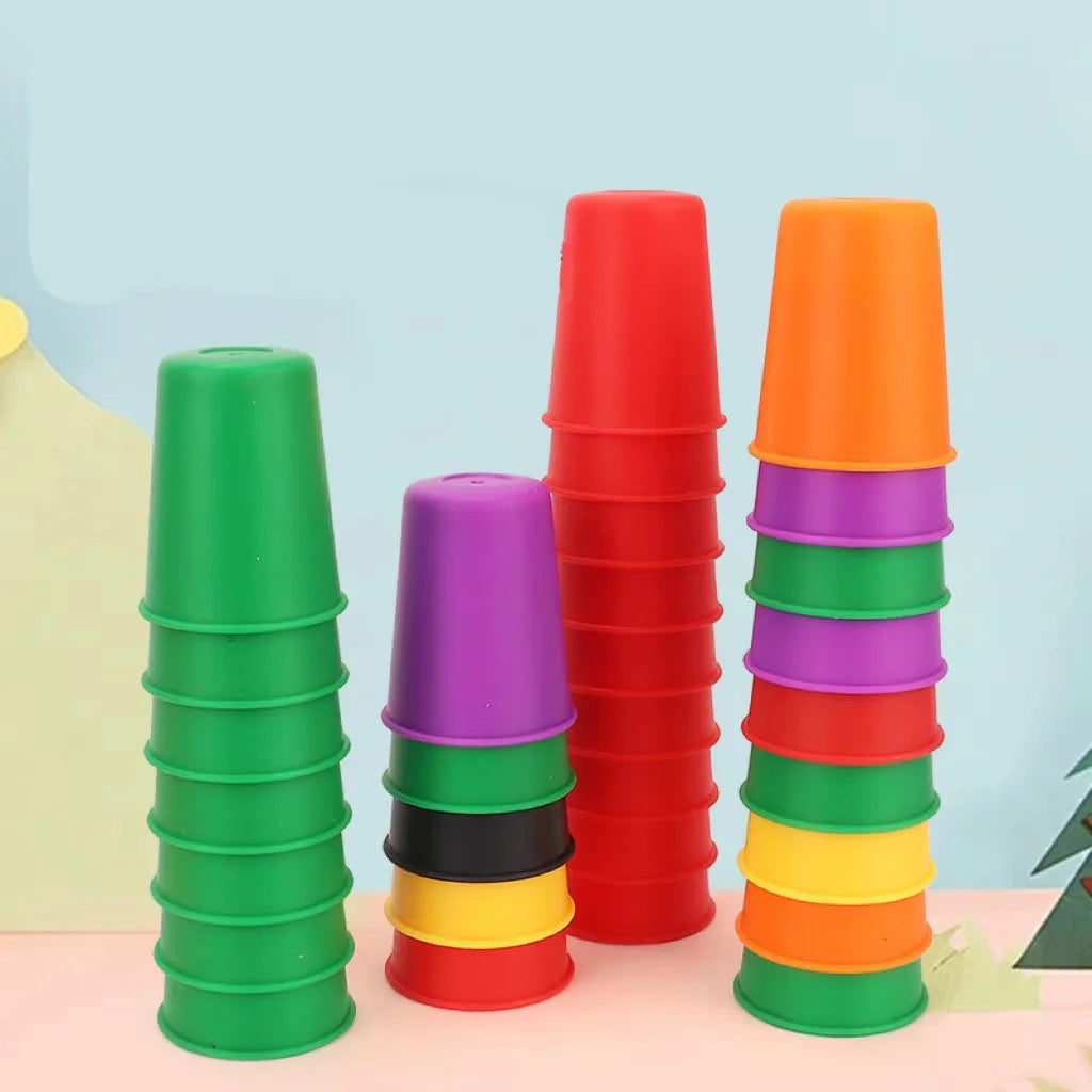 Montessori-Becher-Sortierspiel