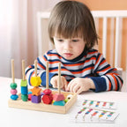 Montessori-Stapelspiel mit Perlen