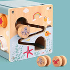 Montessori-Aktivitätswürfel aus Holz