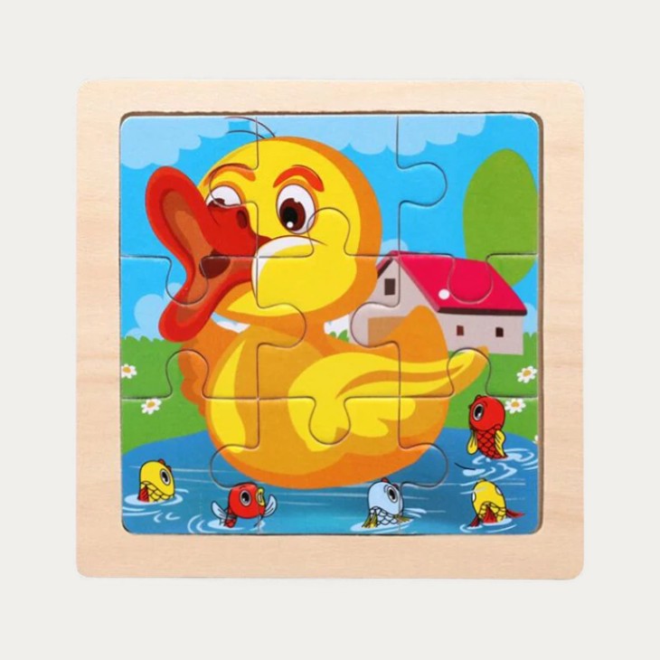Montessori-Puzzle „Tiere“ aus Holz