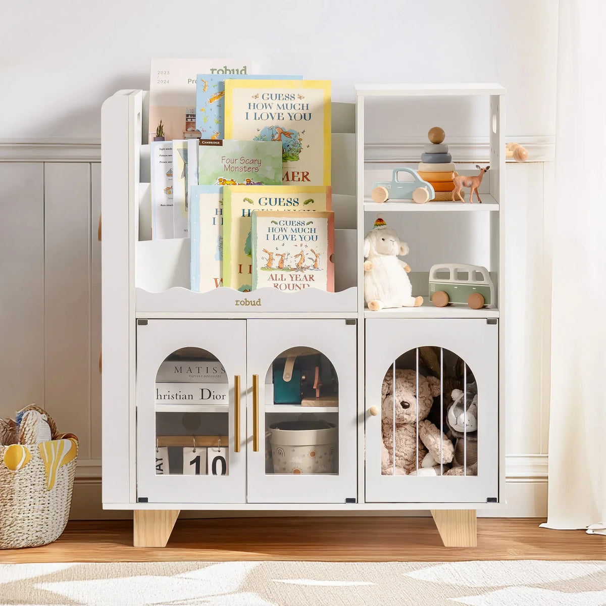 Montessori-Bücherregal aus Holz